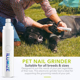 ILUMIZE Dog Nail Grinder Clipper For Small Medium Or Large Sized Dogs 